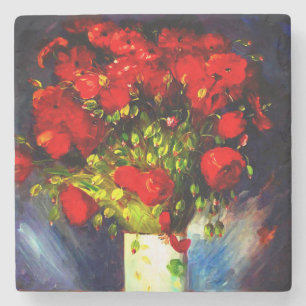 Van Gogh Red Poppies Stenunderlägg