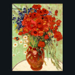 Van Gogh Red Poppies still Life Poster<br><div class="desc">Den här mästerbitsmålningen heter "still Life with Daisys and Poppies" och utfördes 1890 av Vincent van Gogh (1853-1890). Det är vår Fine Art Series nr 246.</div>