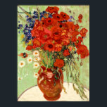 Van Gogh Red Poppies still Life Poster<br><div class="desc">Den här mästerbitsmålningen heter "still Life with Daisys and Poppies" och utfördes 1890 av Vincent van Gogh (1853-1890). Det är vår Fine Art Series nr 246.</div>