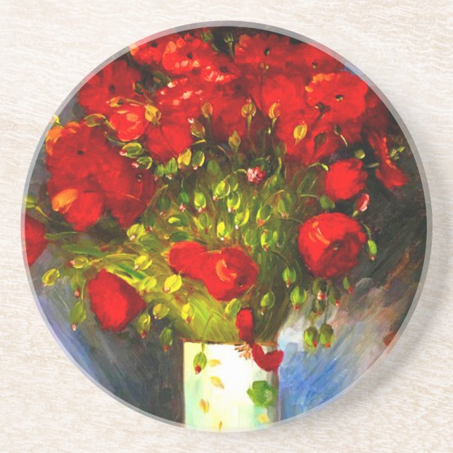 Van Gogh Red Poppies Underlägg (Framsidan)
