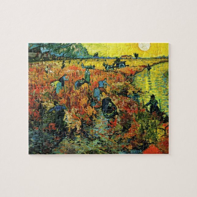 Van Gogh Red Vineyards i Arles Puzzle Pussel (Horisontell)