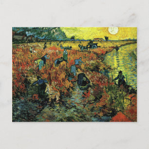Van Gogh - Red Vineyards i Arles Vykort