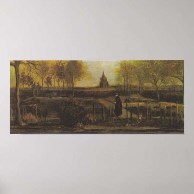 Van Gogh - Rektoriträdgård i Nuenen Poster (Framsidan)