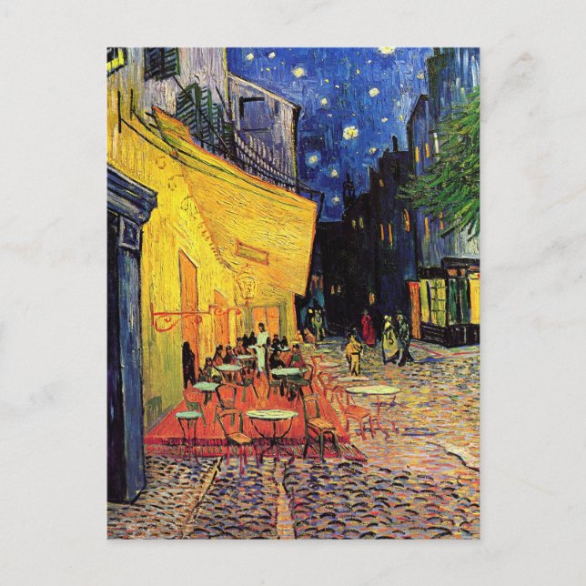 Van Gogh Restaurang Mjuköppningsinbjudan Vykort (Framsida)
