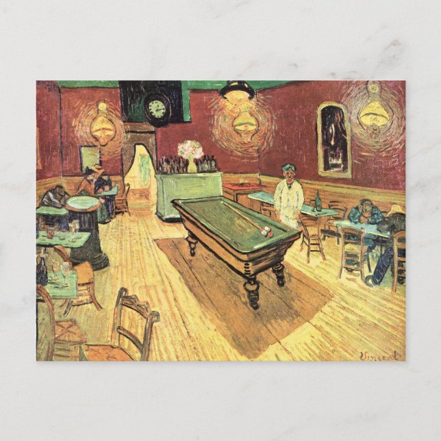 Van Gogh Restaurang Sportbar Invitation till öppni Vykort (Framsida)