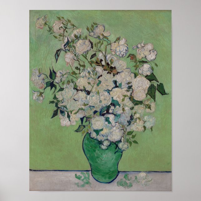 Van Gogh Ro Blommigt Painting Poster (Framsidan)