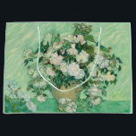 Van Gogh Ro Grönt White<br><div class="desc">Vincent Van Gogh, Ro, 1890. Tryckt på en presentväska. Gamla berömdar med vita blommor på burk och en grönt i ett postimpressionistiskt stil. CCO-licens, public domain art.</div>