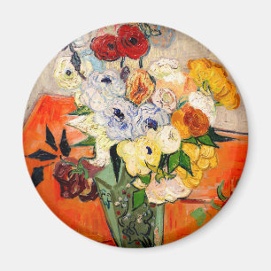 Van Gogh Ro och Anemones Magnet