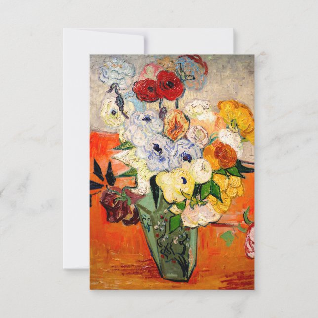 Van Gogh Ro och Anemones OSA Kort (Framsida)