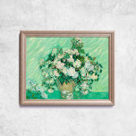 Van Gogh Ro Old Art Berömd Wall Poster<br><div class="desc">Poster Vincent Van Gogh,  Ro,  1890. Gamla berömdar med vita blommor på burk och en grönt i ett postimpressionistiskt stil. CCO-licens,  public domain art. Ram ingår inte.</div>