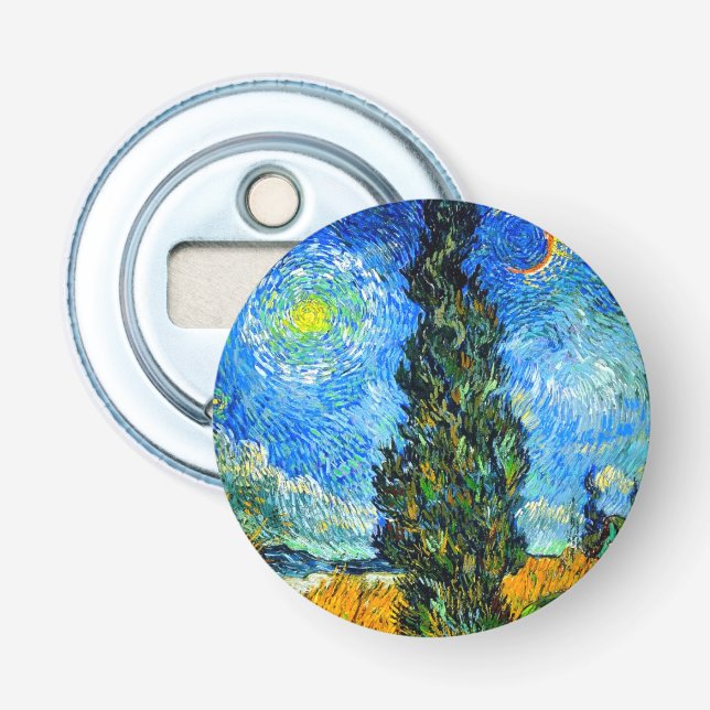 Van Gogh Road med Cypress och Star Flasköppnare (Framsidan)