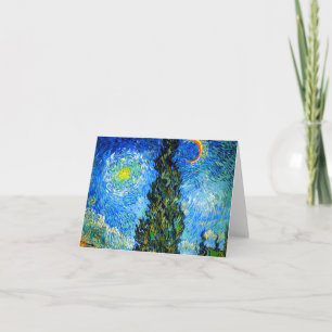 Van Gogh Road med Cypress och Star Inbjudan