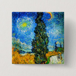 Van Gogh Road med Cypress och Star Knapp