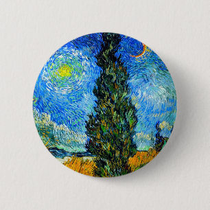 Van Gogh Road med Cypress och Star Knapp