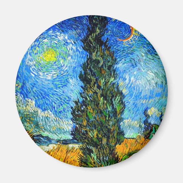 Van Gogh Road med Cypress och Star Magnet (Framsidan)