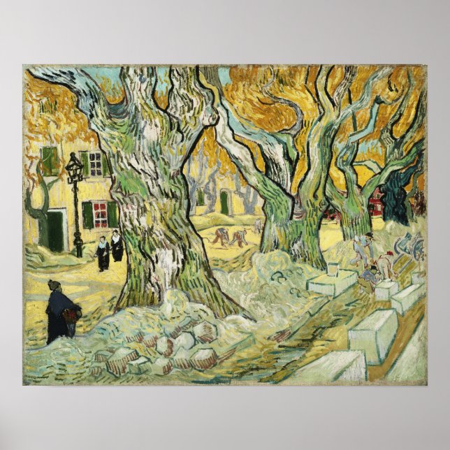 Van Gogh - Road Menders Poster (Framsidan)