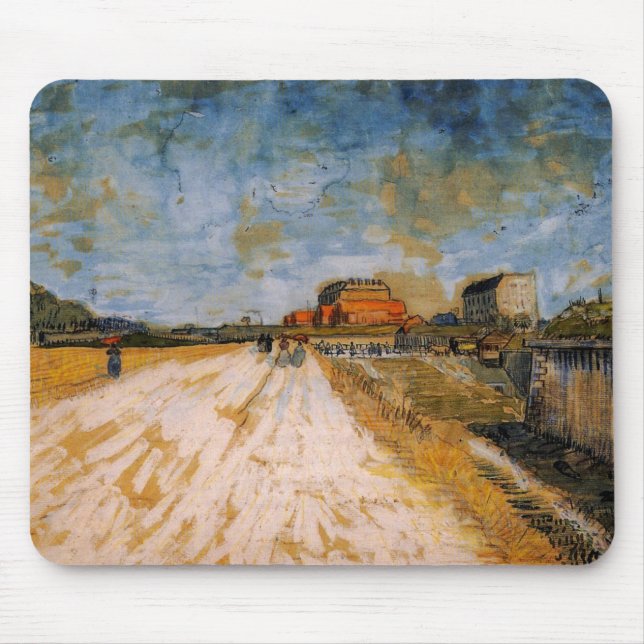 Van Gogh Road som går utanför Paris Ramparts Musmatta (Framsidan)