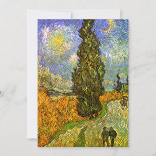 Van Gogh: Road with Cypress and Star