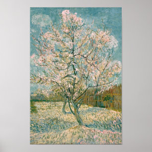 Van Gogh Rosa Peach Träd i Blommar (F404) Poster