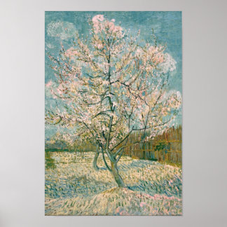 Van Gogh Rosa Peach Träd i Blommar (F404) Poster