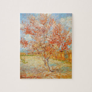 Van Gogh rosa persikaträd i blommarpussel Pussel