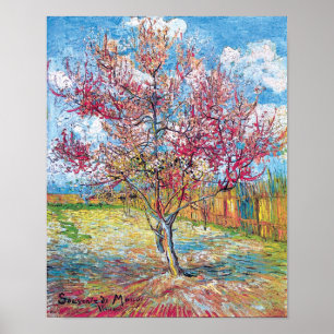 Van Gogh - Rosa Persikoträd Affisch