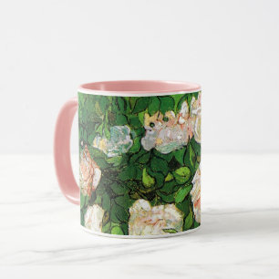 Van Gogh - Rosa ros Mugg