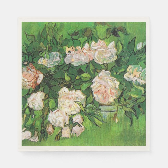 Van Gogh - Rosa ros Pappersservett (Framsidan)
