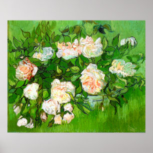 Van Gogh Rosa ros Poster