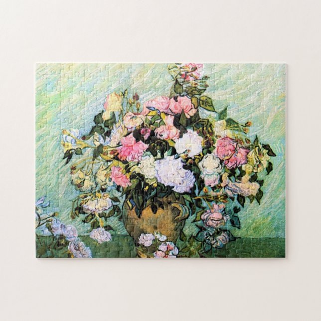 Van Gogh rosa rospussel Pussel (Horisontell)
