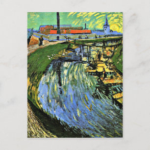 Van Gogh - Roubine du Roi Canal w/Washerwomen Vykort