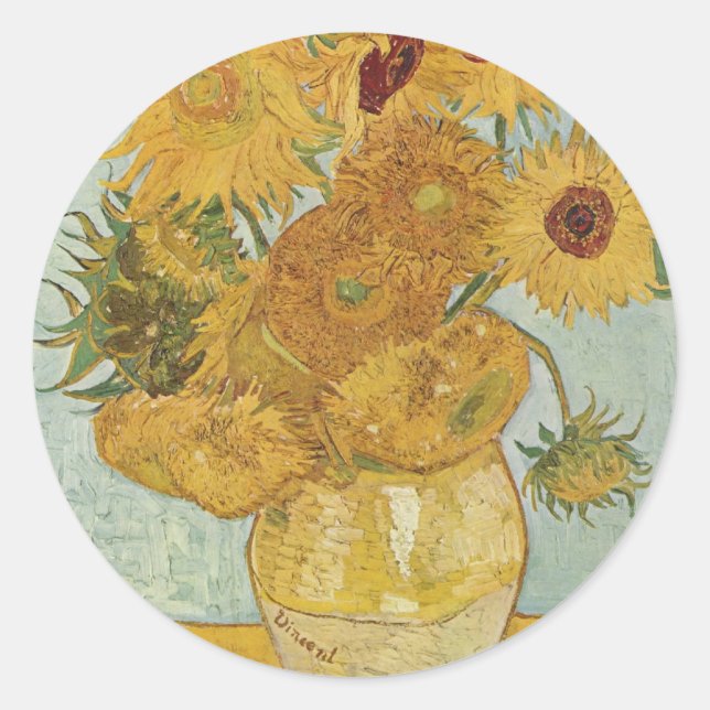 Van Gogh Runt Klistermärke (Framsida)