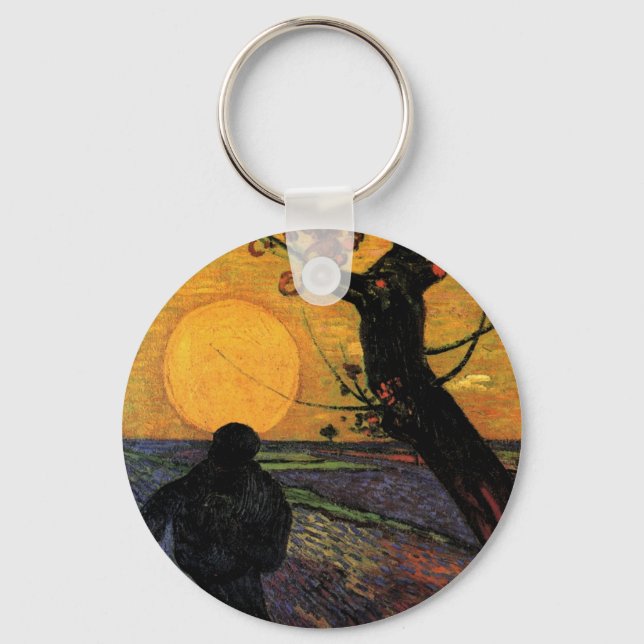 Van Gogh; Sådden, gammal bondelantbrukare Nyckelring (Framsida)
