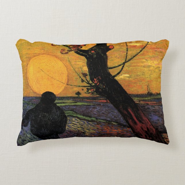 Van Gogh; Sådden, gammal bondesåddare Prydnadskudde (Framsidan)