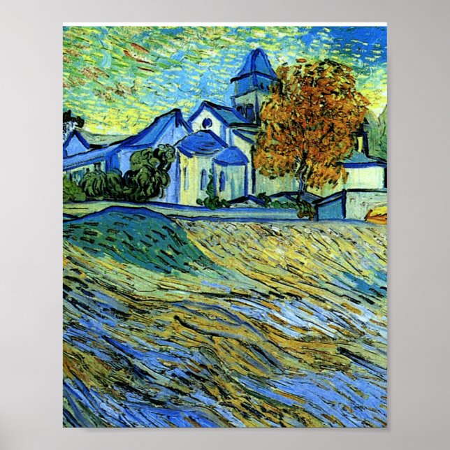 Van Gogh - Saint Paul-kyrkan Poster (Framsidan)
