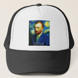 Van Gogh "Samveteskompass" Citatpresent T-shirts M Truckerkeps
