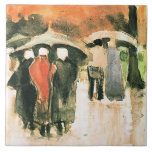 Van Gogh - Scheveningen Women Kakelplatta<br><div class="desc">Scheveningen Women and Other People,  bra konsmålning av Vincent van Gogh.</div>