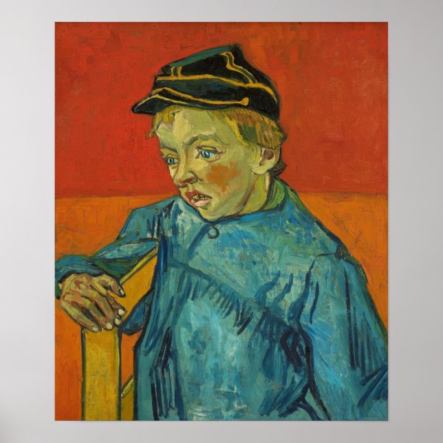 Van Gogh - Schoolboy (Camille Roulin) 1888 Poster (Framsidan)