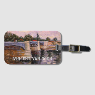 Van Gogh Seinefloden med Pont del Grande Jette Bagagebricka