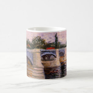 Van Gogh Seinefloden med Pont del Grande Jette Kaffemugg