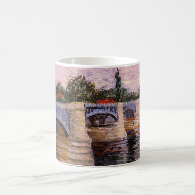Van Gogh Seinefloden med Pont del Grande Jette Kaffemugg (Center)