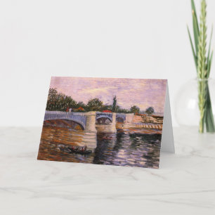 Van Gogh Seinefloden med Pont del Grande Jette Kort