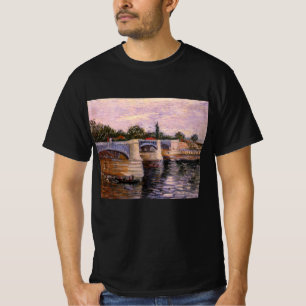 Van Gogh Seinefloden med Pont del Grande Jette T Shirt