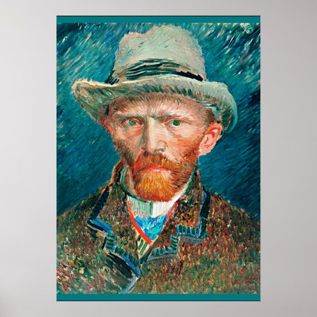 Van Gogh - Self-Porträtt, 1887 Poster (Framsidan)