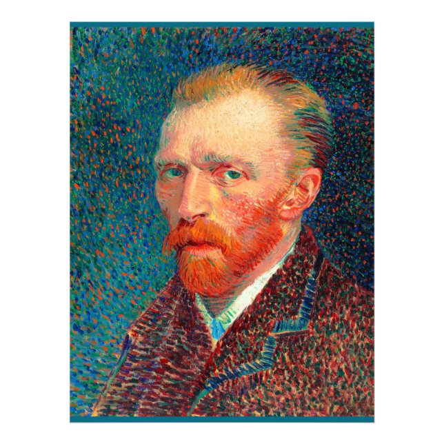 Van Gogh - Self-Porträtt, 1887, Vincent van Gogh, Fototryck (Framsidan)