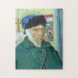Van Gogh Self-porträtt Bandaged Ear Painting Pussel