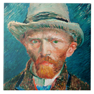 Van Gogh - Self-Porträtt, Kakelplatta