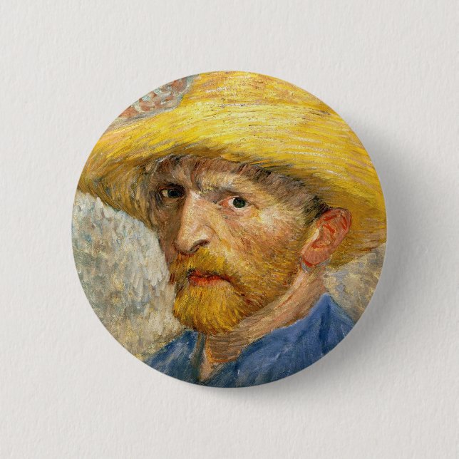 Van Gogh - Self-Porträtt Knapp (Framsida)