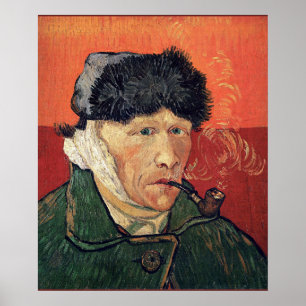 Van Gogh - Self-Porträtt med Bandaged Ear Poster