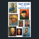 Van Gogh, Self-Porträtt, Poster<br><div class="desc">Van Gogh,  (1853-1890),  Self-Porträtt, </div>